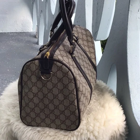 Authentic Gucci Monogram GG Plus Boston Top Zip Tote - Picture 10 of 16